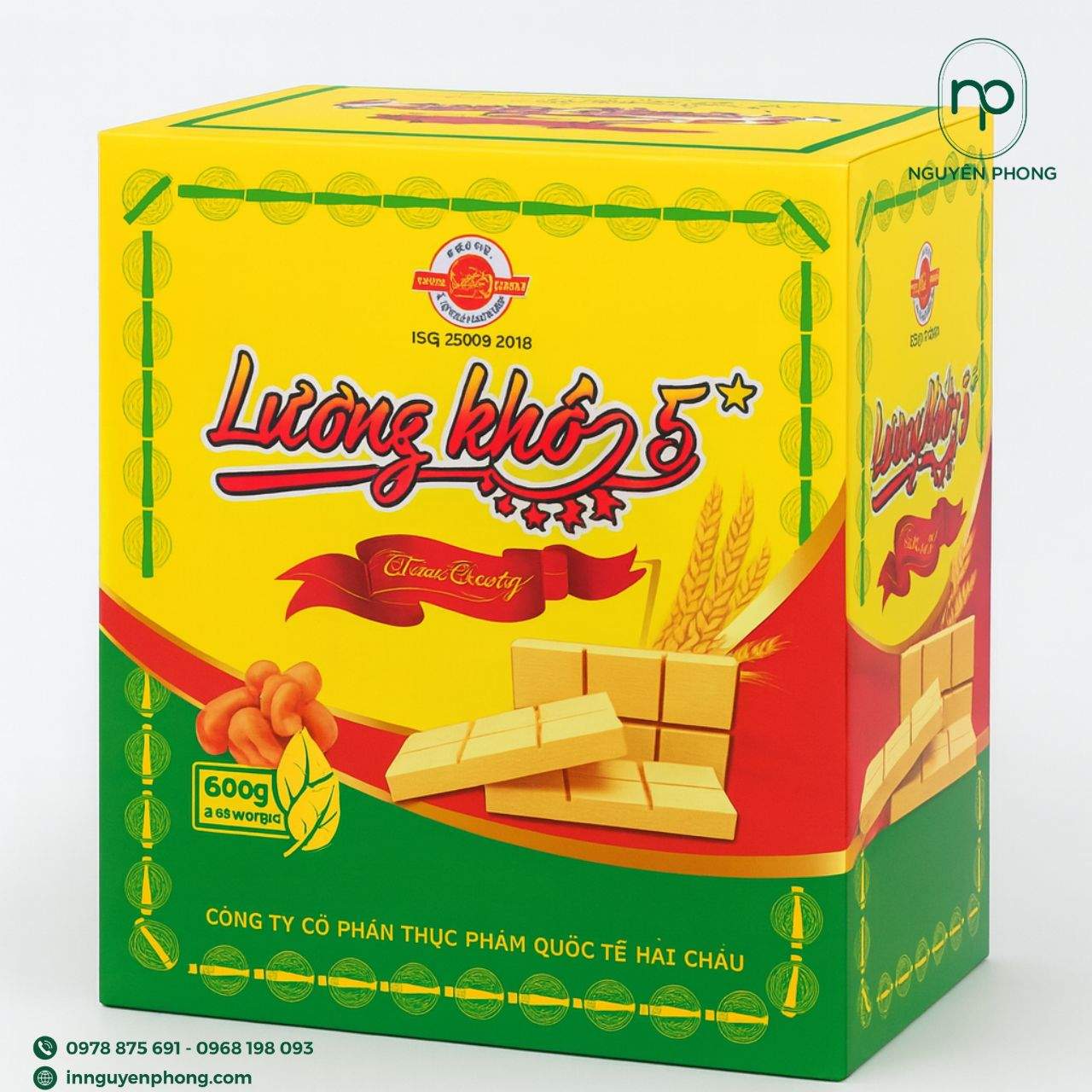 Những thông tin bắt buộc trên hộp giấy đựng lương khô

